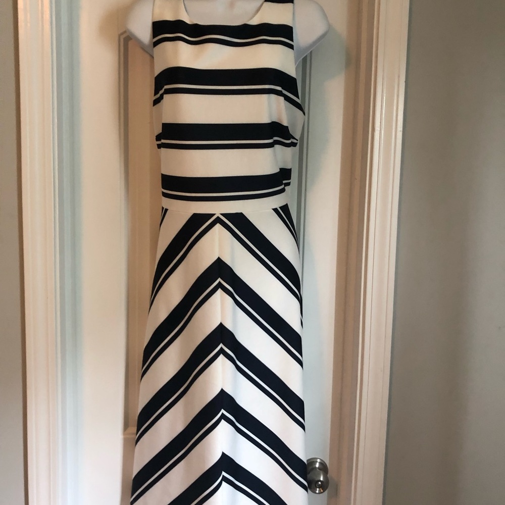 Navy stripped dress
